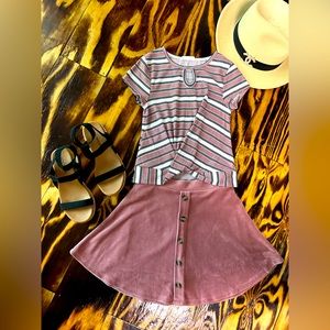 🎀Beautees•Girls matching skort set